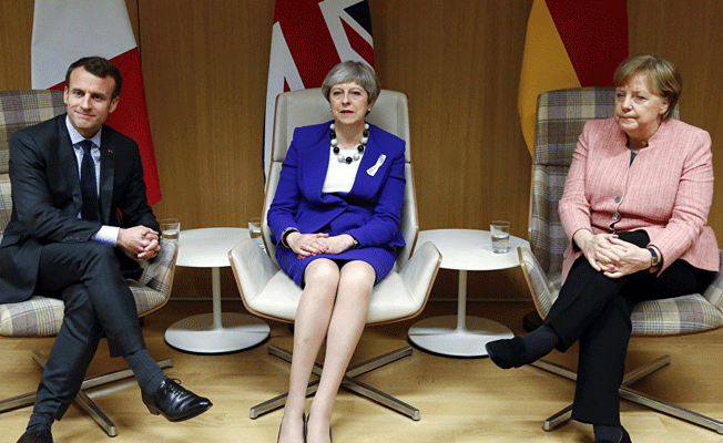 May, Macron ve Merkel İran'ı görüştü