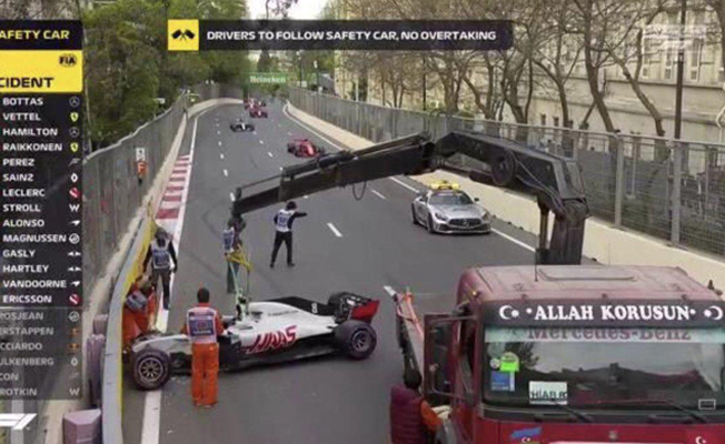 Formula 1'de günün yıldızı Türk bayraklı çekici oldu