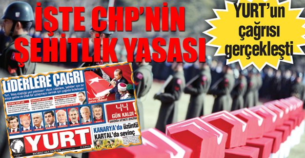 İşte CHP'nin 'şehitlik' yasası