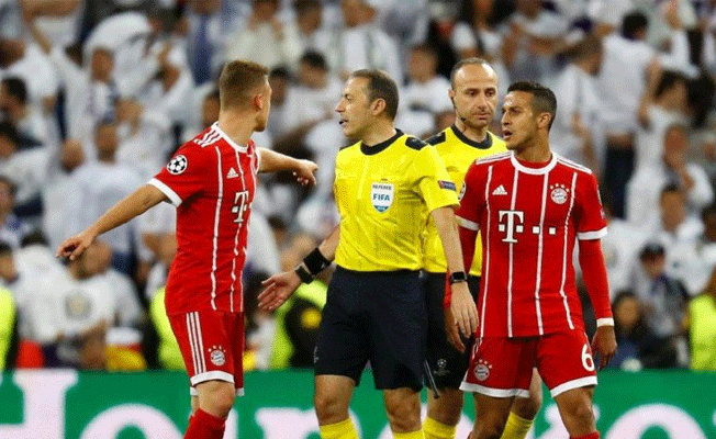 Real Madrid Bayern Münih maçında Cüneyt Çakır’ın kararı tartışma yarattı