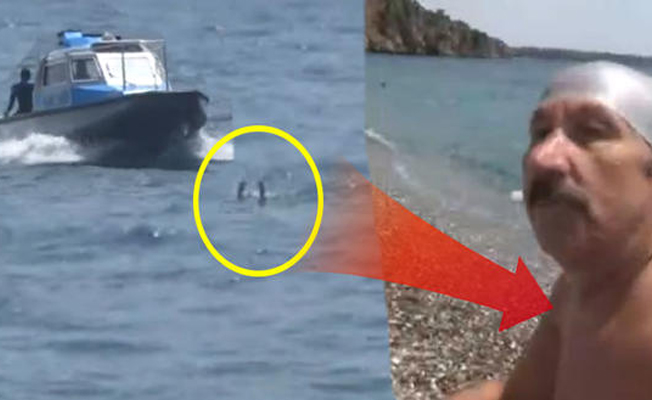 Antalya sahillerinde trajikomik olay! 'Geri zekalı ölürsem ölürüm'