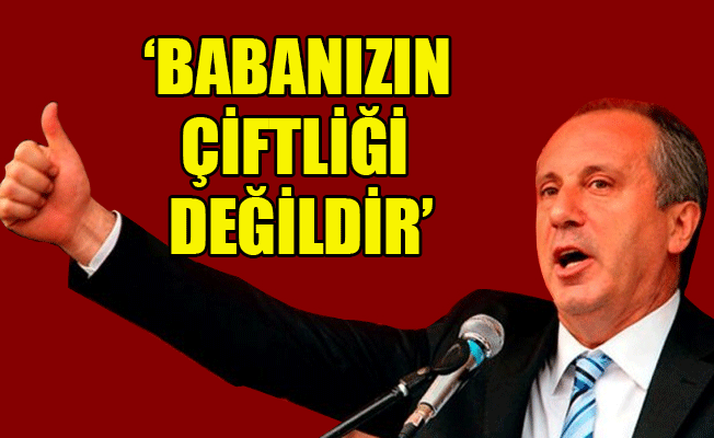 Cumhurbaşkanı adayı İnce'den TRT'ye: Bu son uyarım, TRT 80 milyonundur