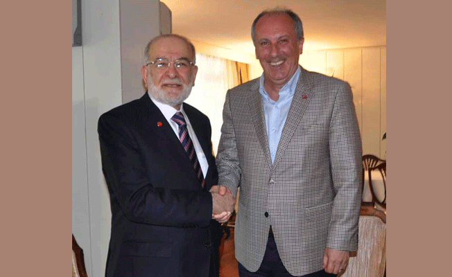 Cumhurbaşkanı adayları buluştu: İnce Karamollaoğlu'nu ziyaret etti
