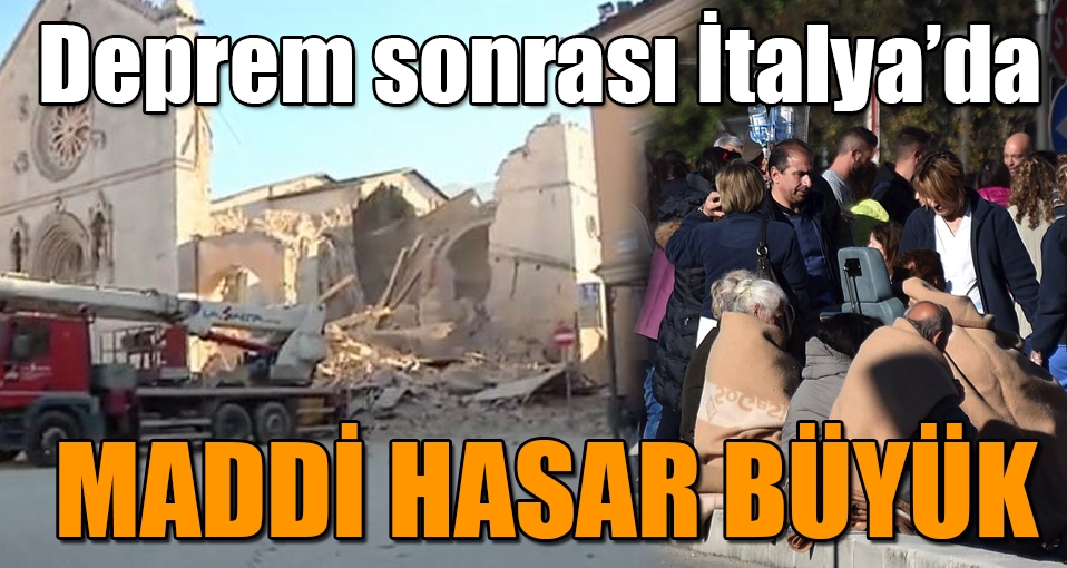 İtalya'daki depremin ardından hasarın boyutu netleşmeye başladı