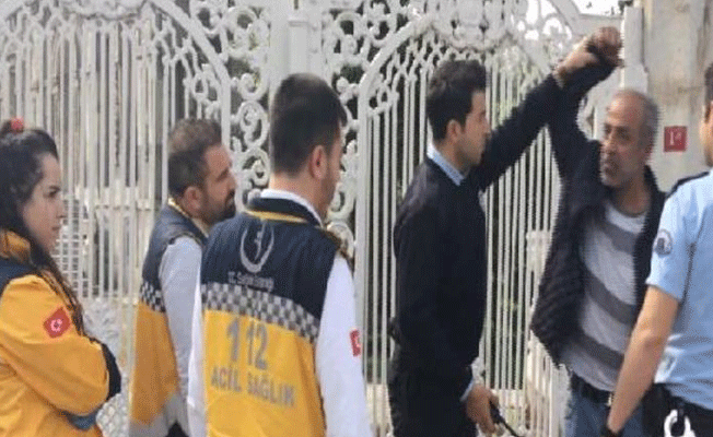 Beşiktaş'ta polis ve sağlık ekibinin zor anları