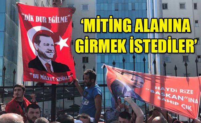 Cumhurbaşkanı adayı İnce'nin mitinginde provakasyon