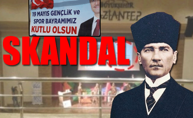 AKP'li belediye Atatürk'ü yine unuttu