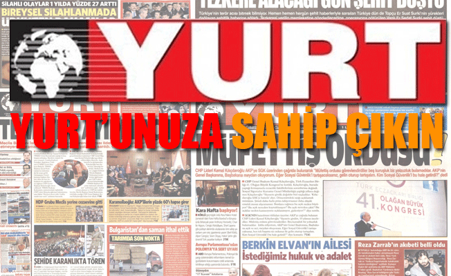 YURT 'Kağıda dokunun' diyor