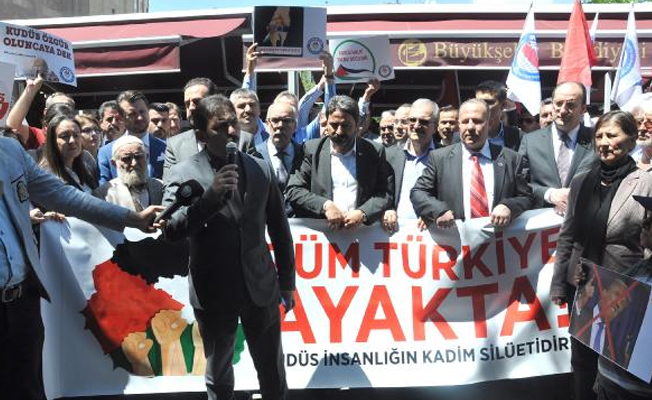 Eskişehir'de 'İsrail' protestosu
