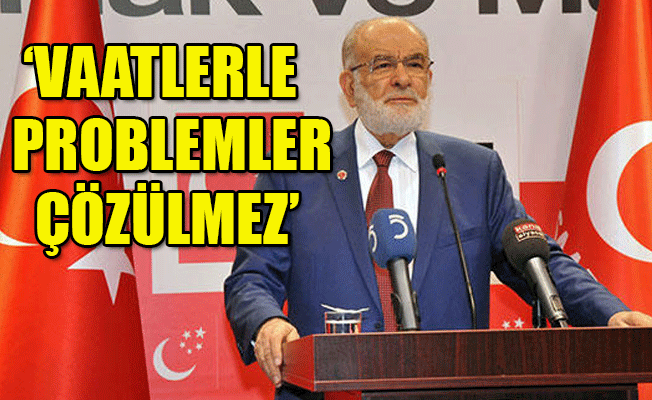 Karamollaoğlu: İktidarlar miting tertip etmez, icraat yapar