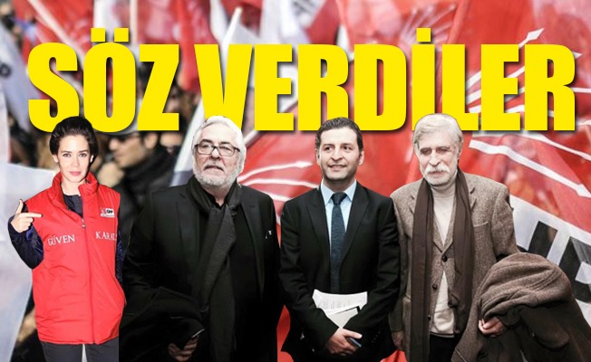 CHP'li o isme aydın ve sanatçılardan dev destek