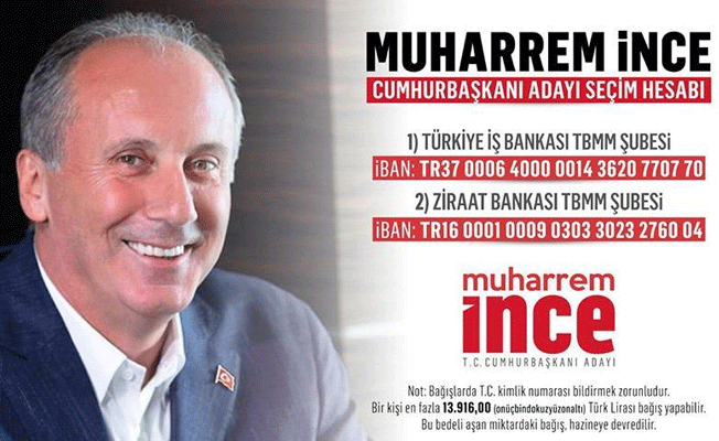 Muharrem İnce'nin seçim hesabı