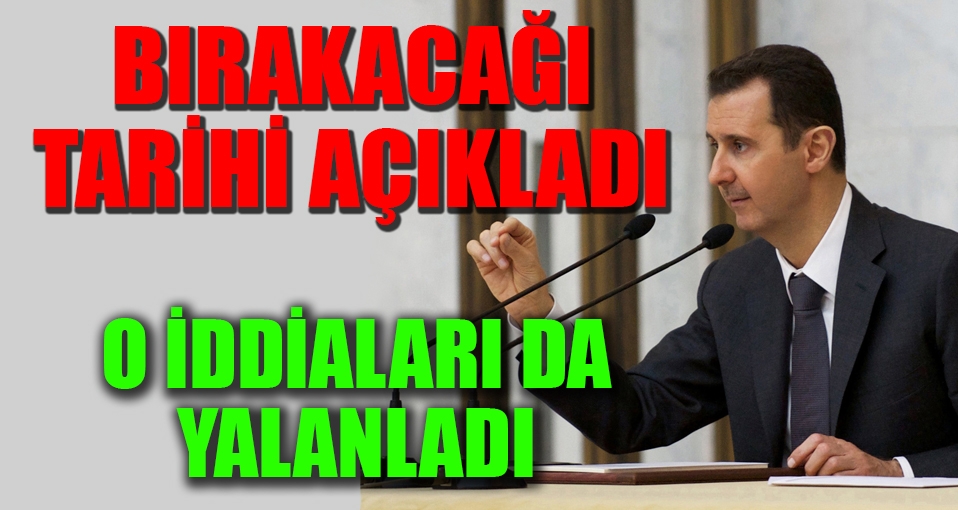 Esad: En azından 2021'e kadar görevde kalmayı planlıyorum