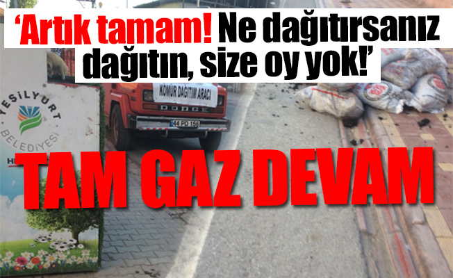 AKP bu sıcaklarda kömür dağıtmaya başladı
