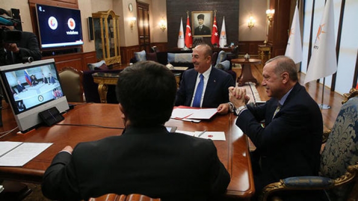 Erdoğan’dan telekonferansla sürpriz görüşme... İmzalar atıldı