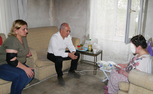 Başkan Akgün, tesadüfen fark ettiği Ilgaz ailesinin umudu oldu