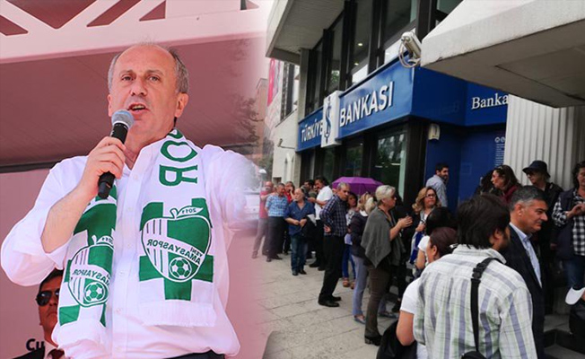 Muharrem İnce 'Ateşleyin' dedi, millet kuyruğa girdi