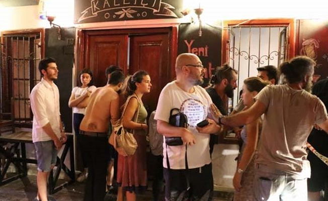 Antalya'da eğlence mekanında korku dolu anlar