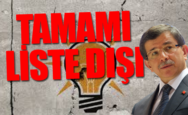 AKP'nin aday listesinde Ahmet Davutoğlu'na büyük şok!