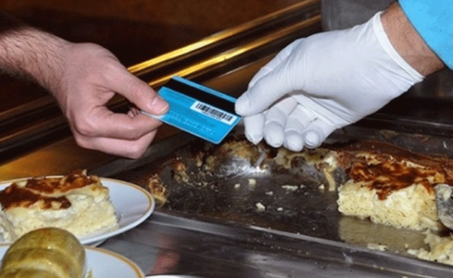Yemek kartlarında flaş düzenleme