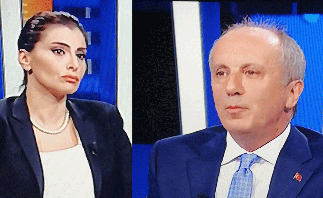 Muharrem İnce’nin katıldığı canlı yayında Hande Fırat’ın tavırlarına tepki yağıyor