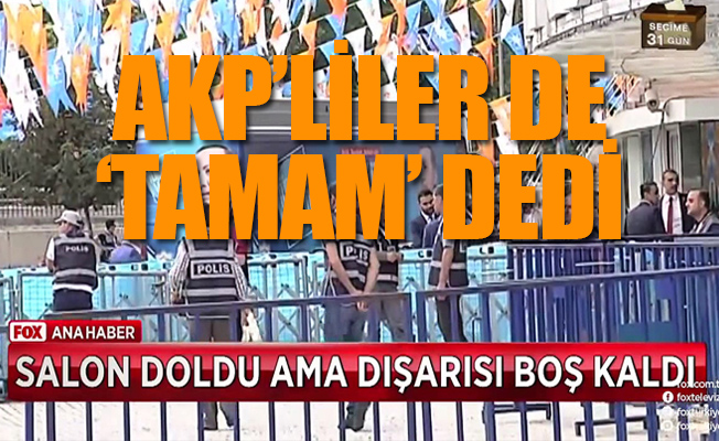 AKP'ye büyük şok; Erdoğan bu kez kalabalığa seslenemedi