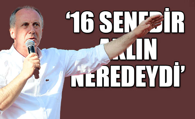 Cumhurbaşkanı adayı İnce: Önümüzdeki hafta TRT'nin önünde miting yapacağım