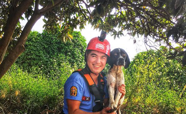 3 gün kuyuda kalan köpeğin imdadına itfaiye koştu