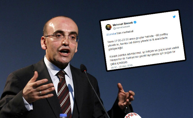 Mehmet Şimşek Londra'da: Yoğun bir çaba içindeyiz