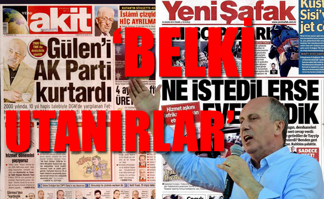 Muharrem İnce, Erdoğan'ı bu sefer de AKİT'in, Sabah'ın manşetleri ile sıkıştırdı