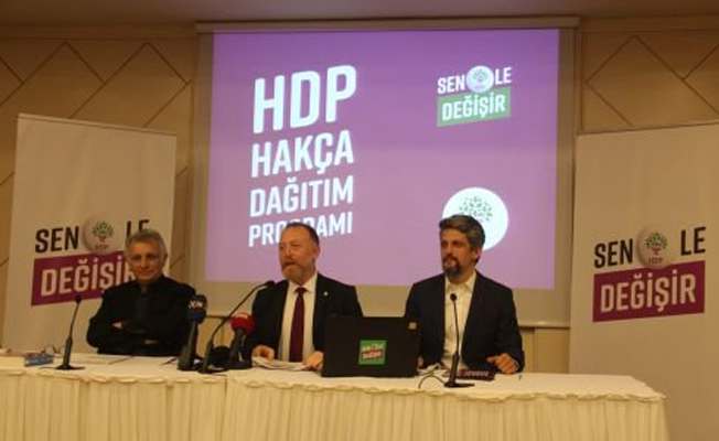 HDP Eş Genel Başkanı Temelli, 'ekonomi bildirgesi'ni açıkladı