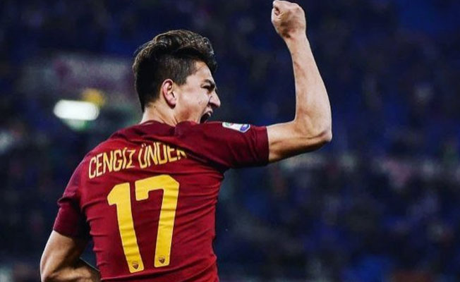 Cengiz Ünder'e Roma taraftarından büyük onur