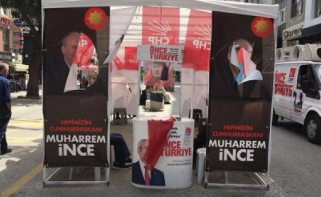 CHP standına çirkin saldırı