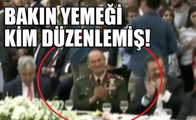 Komutanın Erdoğan'ın sözlerine alkış tuttuğu yemekte bir skandal daha