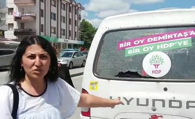 Ankara'da seçim çalışması yapan HDP'lilere saldırı