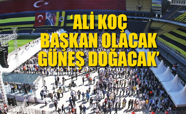 Kadıköy'de seçim devam ederken tribünlerde Ali Koç tezahüratları