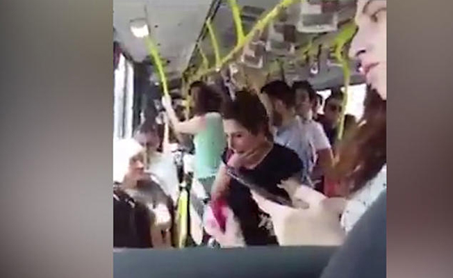 Metrobüste 'kusma tehditli' kavga