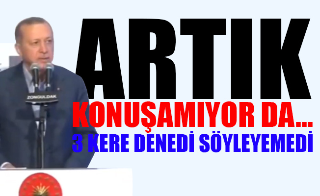 'Prompter hatibi' Erdoğan'ın zor anları...