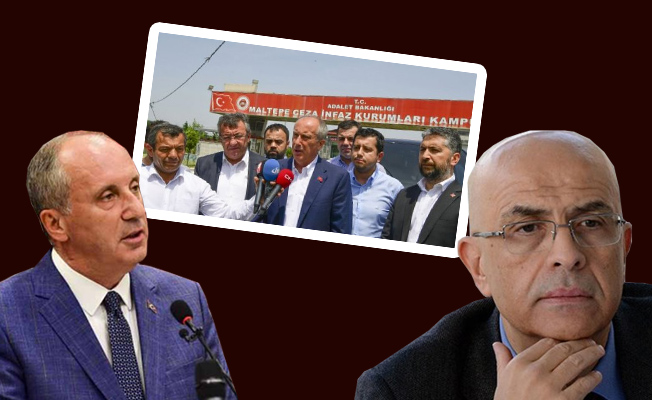 Muharrem İnce Enis Berberoğlu'nu ziyaret etti