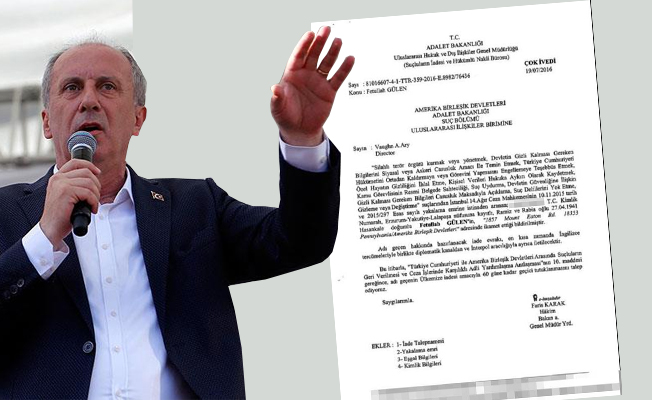 İşte Muharrem İnce’nin AKP ve FETÖ iddialarının belgesi