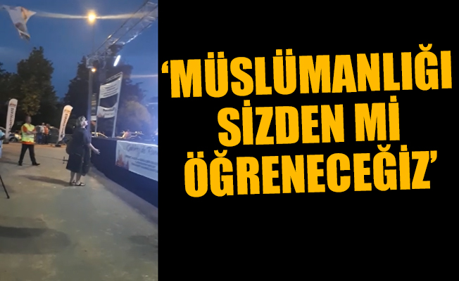 AKP'li isimden Kadıköy'de skandal sözler... Halk tepki gösterdi