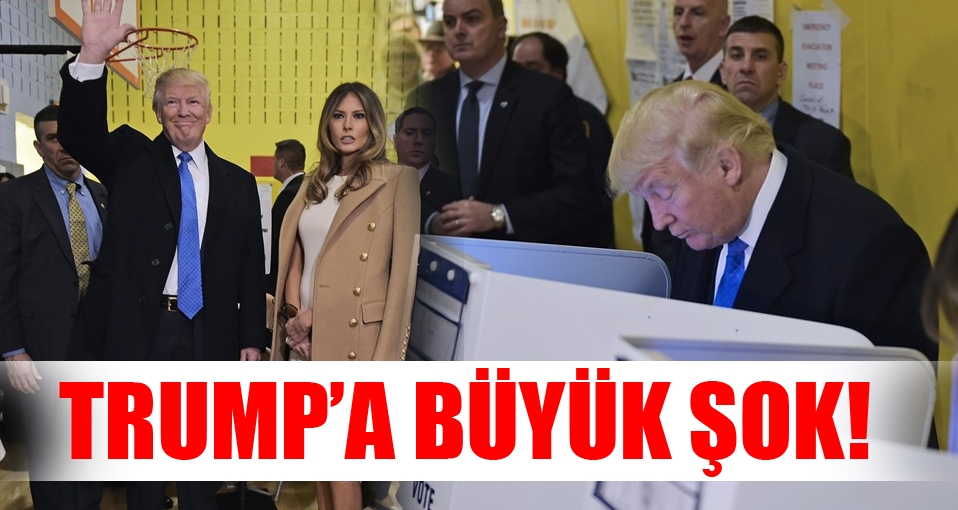 Donald Trump oy kullandıktan sonra protesto edildi
