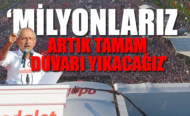 Kılıçdaroğlu Adalet Yürüyüşü'nün galasında konuştu