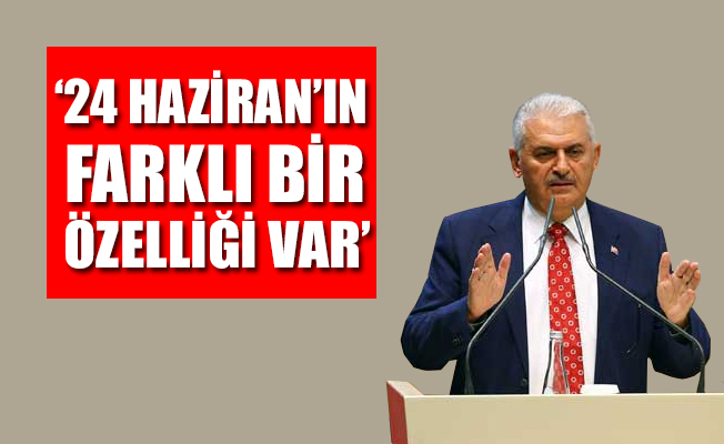 Yıldırım'dan bayram namazı çıkışı seçim konuşması