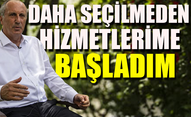 İnce, evinin bahçesinde yabancı gazetecilerle konuştu