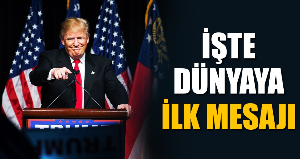 Trump'tan zafer konuşması