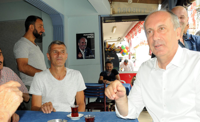 Muharrem İnce ile çaycı arasında ilginç diyalog