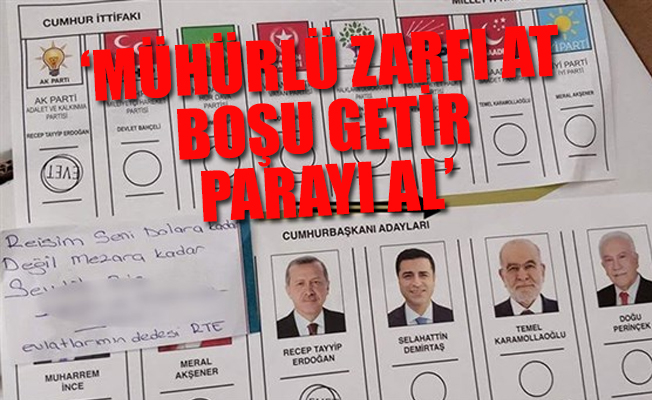 'AKP, mühürlü oy pusulası ve hediye çeki dağıtıyor' iddiası