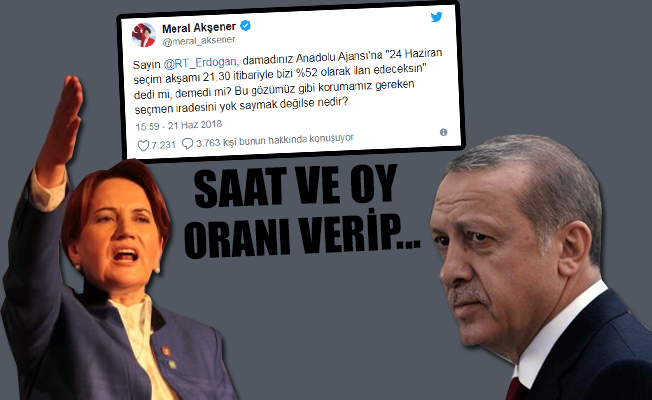 Akşener'den Erdoğan'a zor damat sorusu