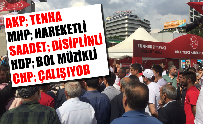 Kızılay Meydanı'nda seçim şov